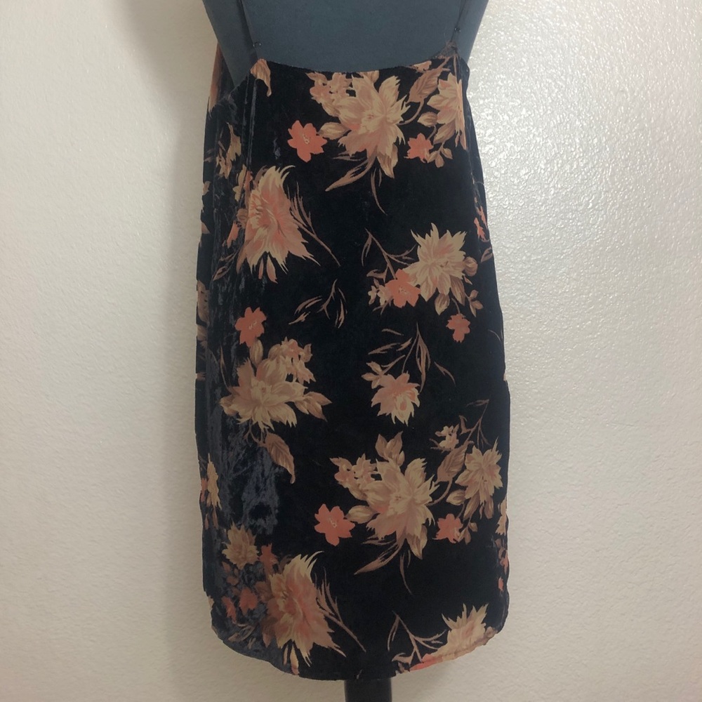 Floral black dress